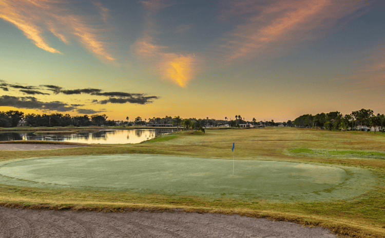 Sunset over Remington Golf Club